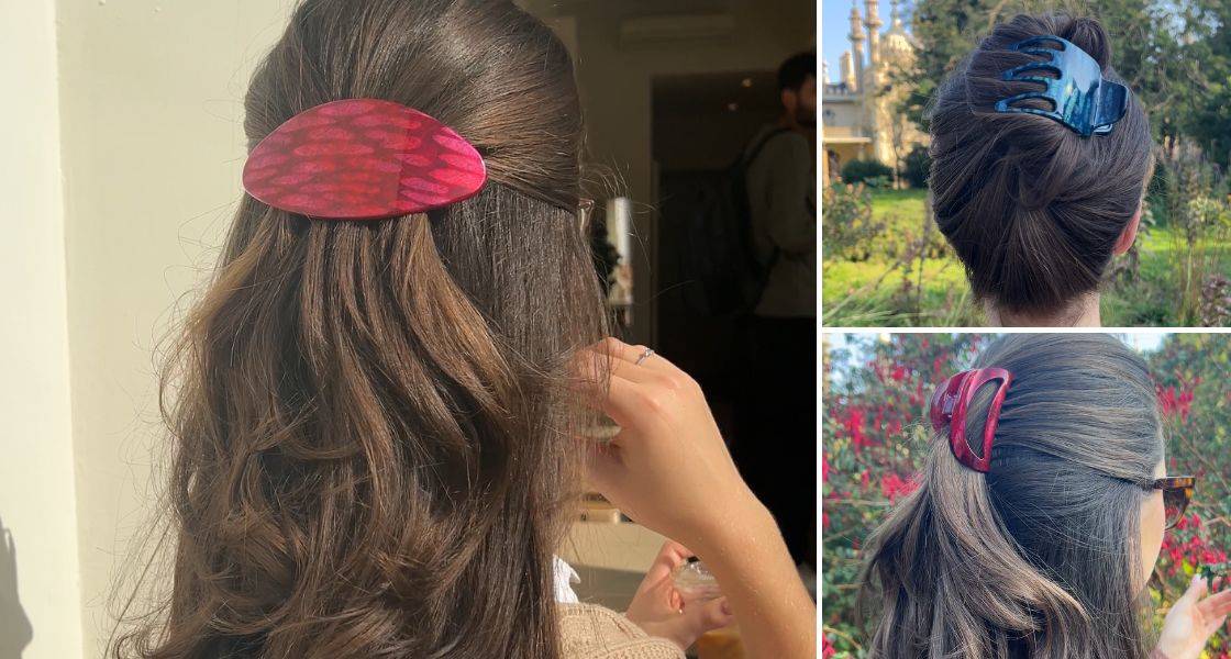 Hand Painted hair accessories, by TEGEN