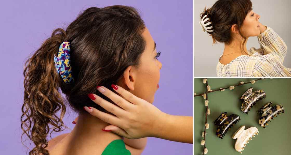 How to use hair claw clips, by TEGEN