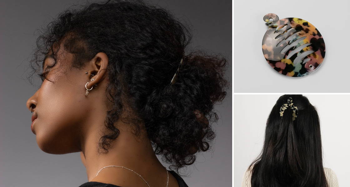 Banana hair clips for all hair types, by TEGEN