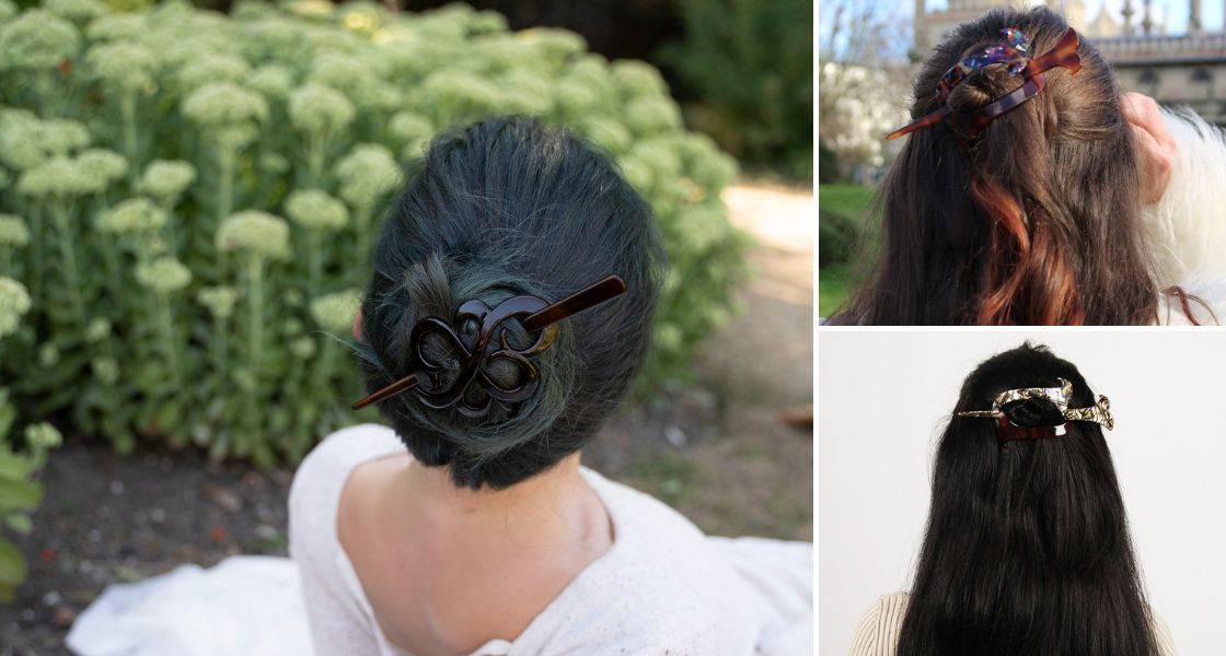 How to style stick barrettes, by TEGEN