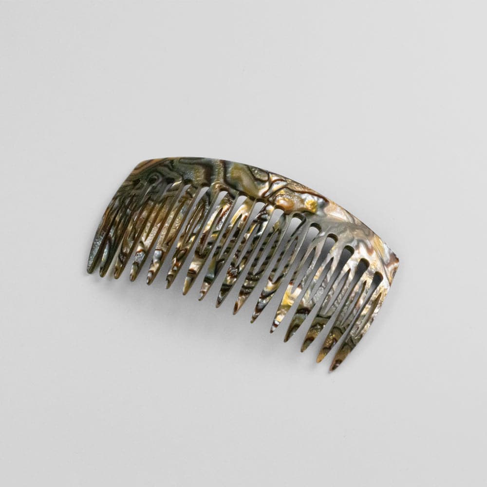 10cm Hair Comb in 10cm Onyx Handmade French Hair Accessories at Tegen Accessories