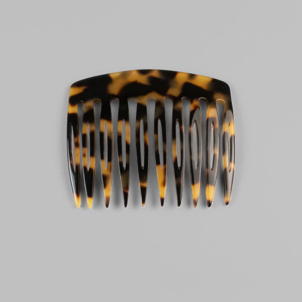 6cm Side Comb in 6cm Dark Tokio Handmade French Hair Accessories at Tegen Accessories