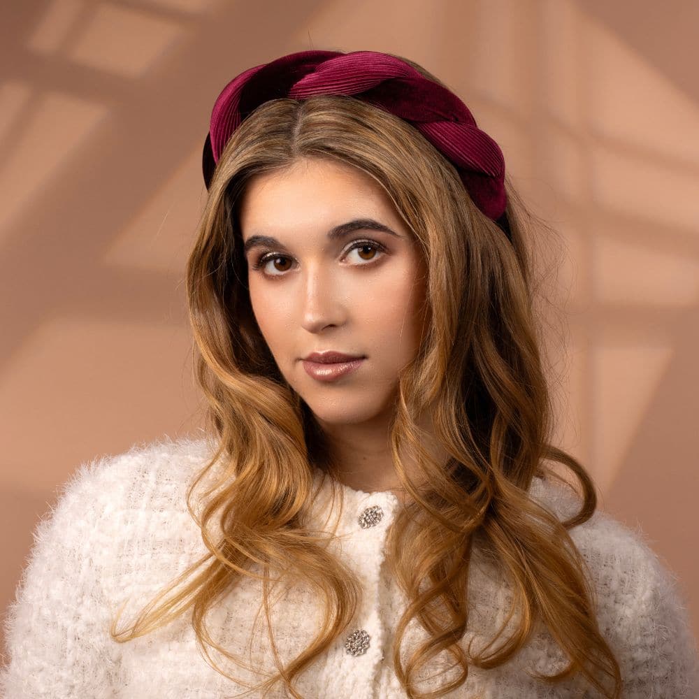 red velvet padded headband tegen accessories