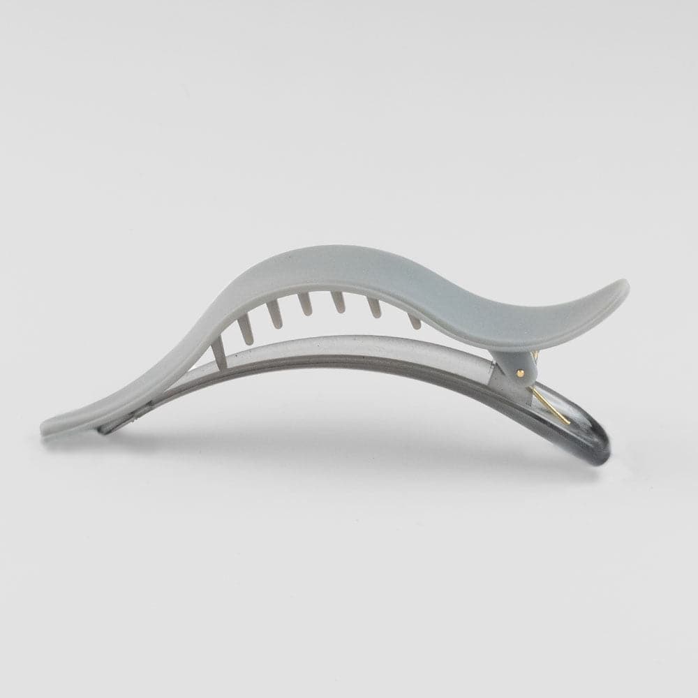 Large Matte Pelican Clip in Grey French Hair Accessories at Tegen Accessories