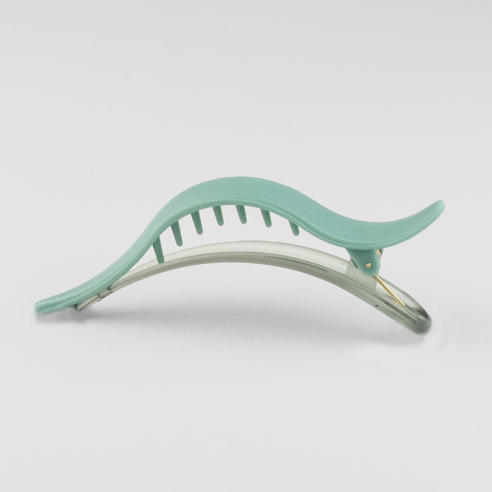 Large Matte Pelican Clip in Sage Green French Hair Accessories at Tegen Accessories