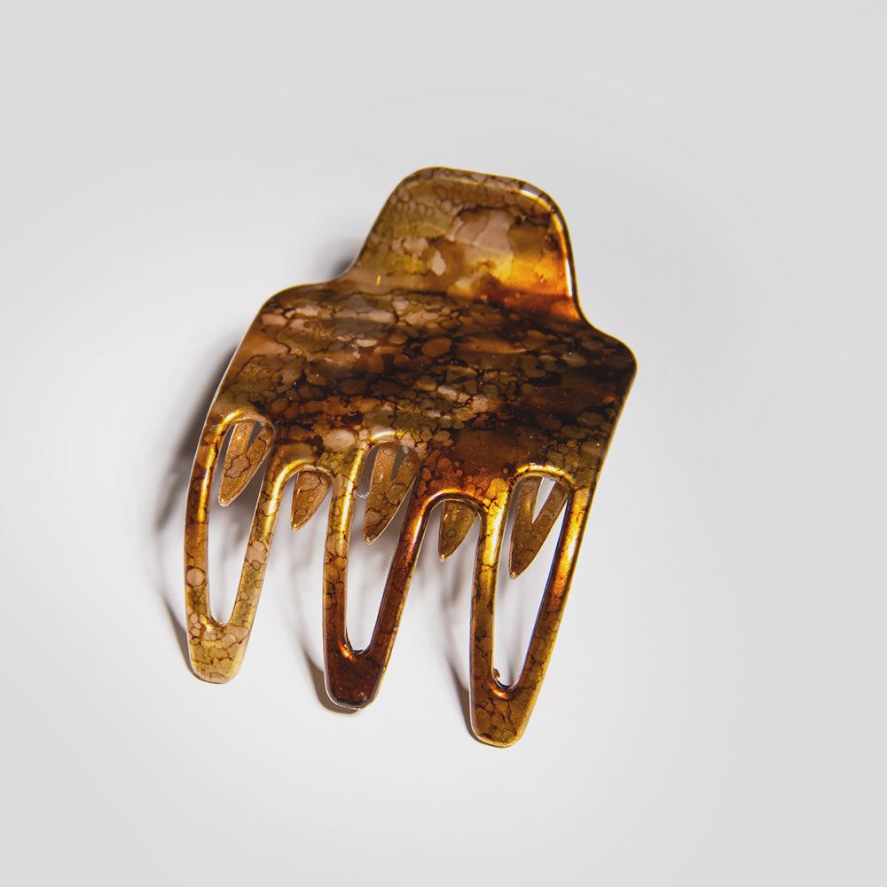 Baroque Sophia Side Claw Clip with Extra Grip in bronze at Tegen Accessories