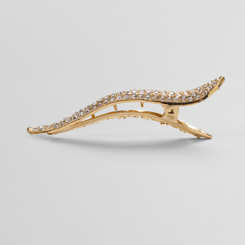 Crystal Curved Beak Clip Crystal at Tegen Accessories