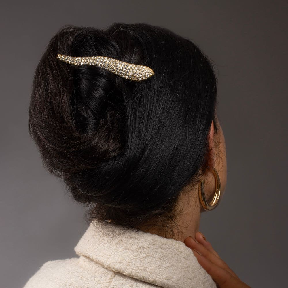 Small Curved Beak Clip Crystal at Tegen Accessories |clear Crystal