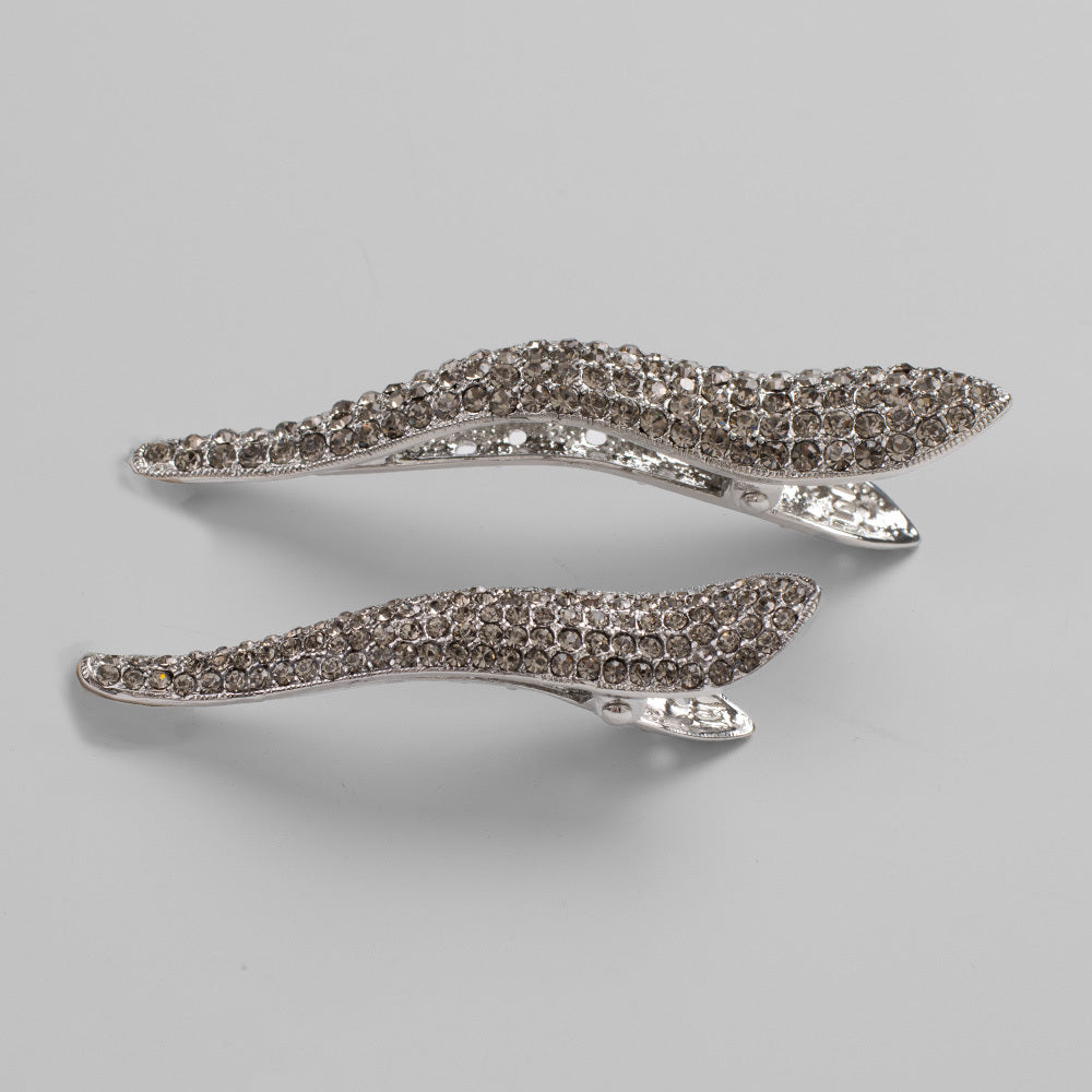 Crystal Curved Beak Clip Crystal at Tegen Accessories