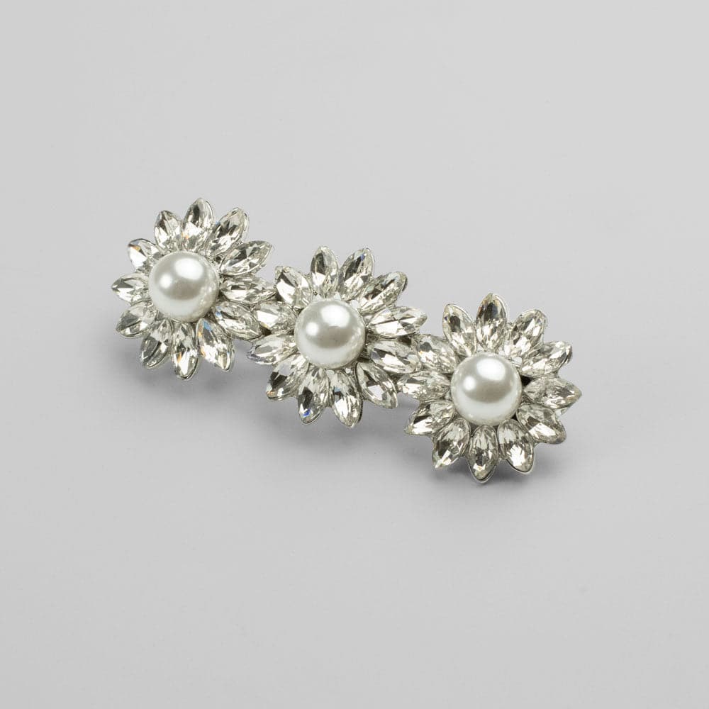 Swarovski Crystal Daisy Barrette Clip Swarovski Crystal in at Tegen Accessories