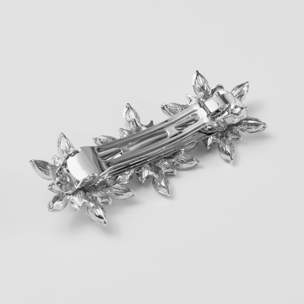 Swarovski Crystal Floral Burst Barrette Swarovski Crystal at Tegen Accessories