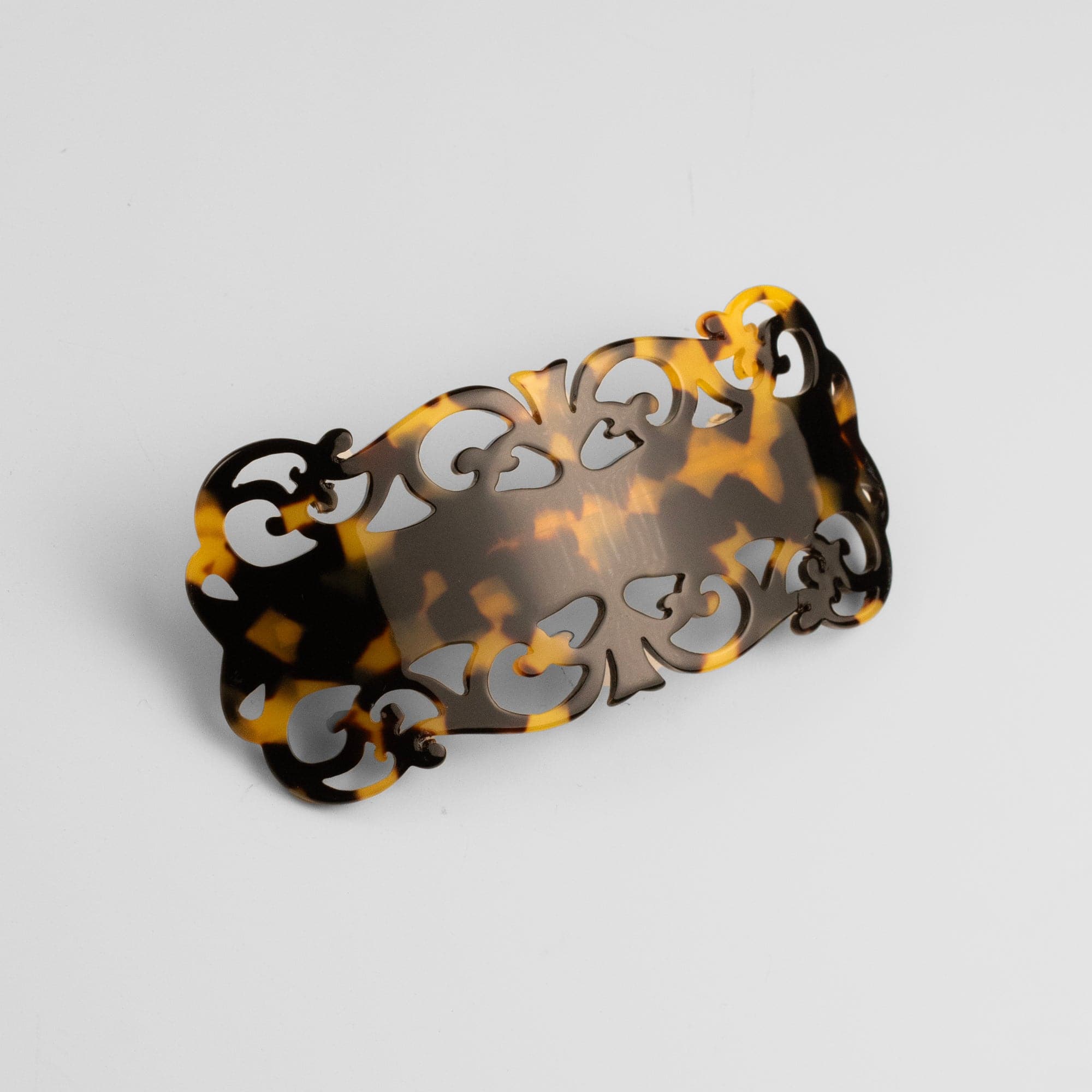 Filigree Barrette Clip in 10cm Dark Tokio Handmade French Hair Accessories at Tegen Accessories