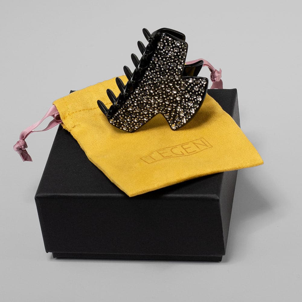 Limited Edition Handmade Swarovski Crystal Medium Hair Claw in 8.5cm at Tegen Accessories|Cannes