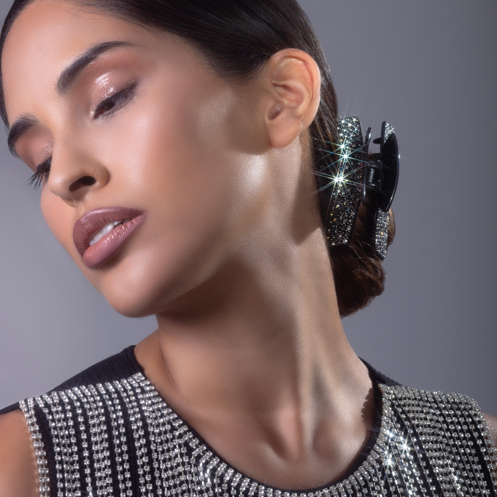 Limited Edition Handmade Swarovski Crystal Medium Hair Claw in 8.5cm at Tegen Accessories|Cannes