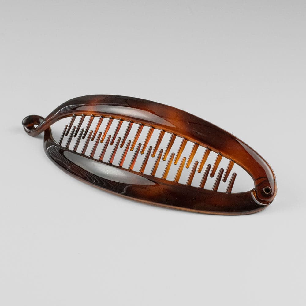 Large Banana Hair Clip in Tortoiseshell French Hair Accessories at Tegen Accessories