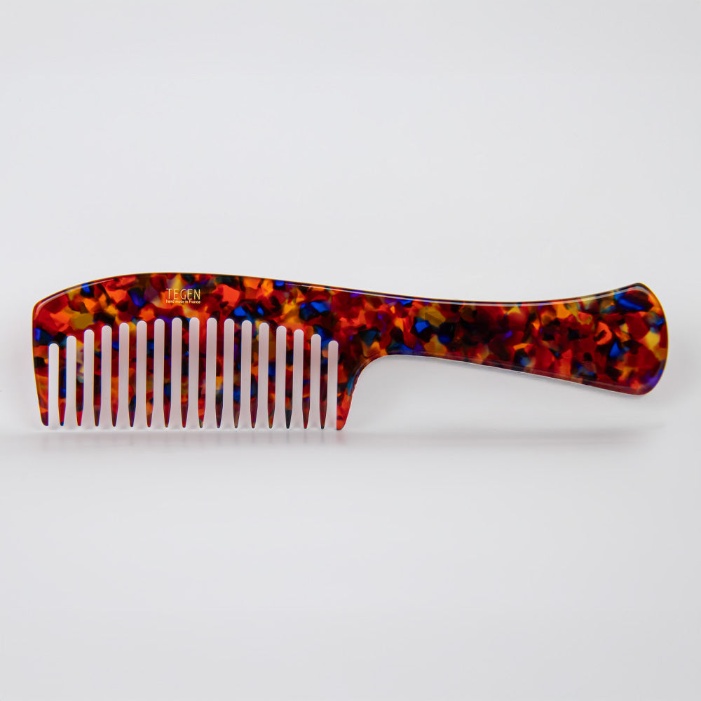 Large Handled Comb 19cm Colour 3 Handmade French Hair Accessories at Tegen Accessories