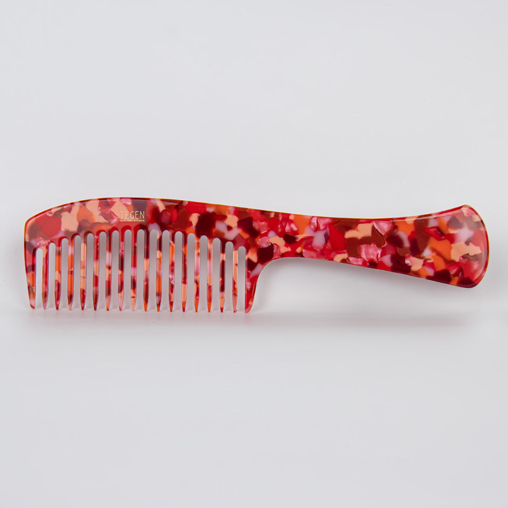 Large Handled Comb 19cm Colour 4 Handmade French Hair Accessories at Tegen Accessories