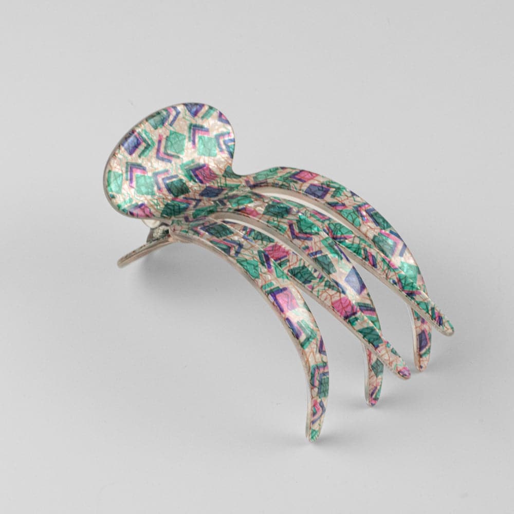Limited Edition Handmade Medium Sophia Side Hair Claw Clip in 9cm 80s Style Handmade French Hair Accessories at Tegen Accessories