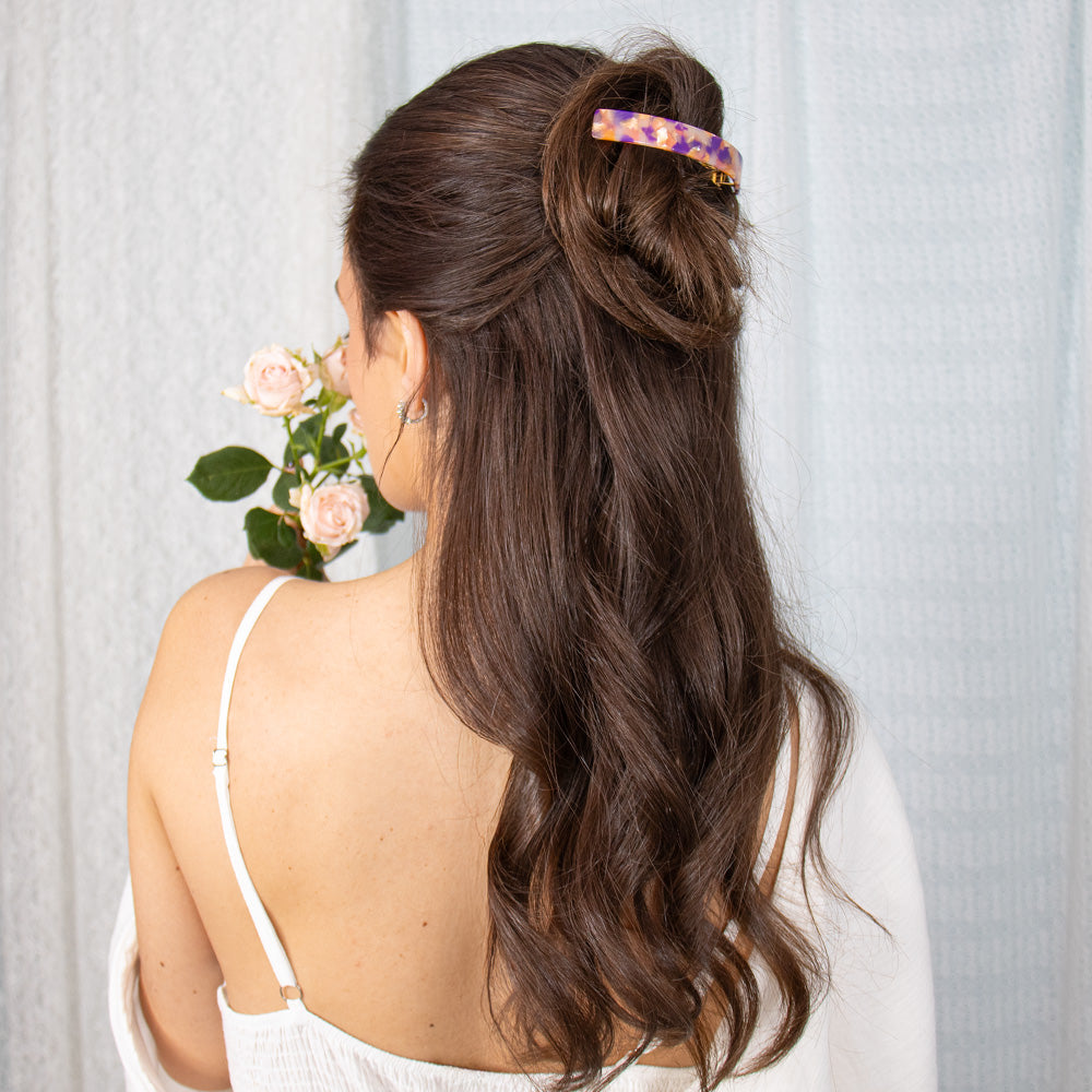 Limited Edition Narrow Arched Barrette Clip Handmade French Hair Accessories at Tegen Accessories