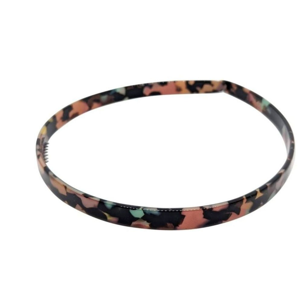 Limited Edition Narrow Headband 1cm Confetti Tokio Handmade French Hair Accessories at Tegen Accessories