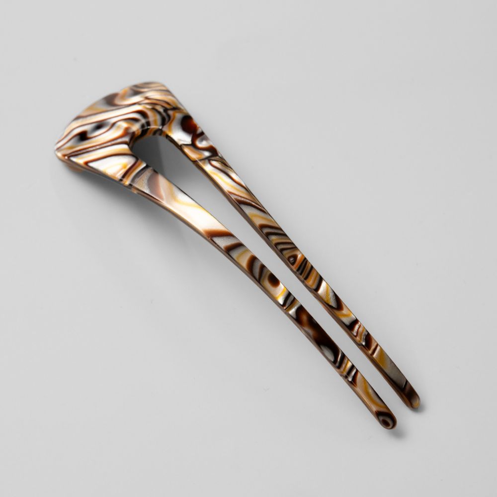 Handmade Long hairpin in Onyx by Tegen Accessories