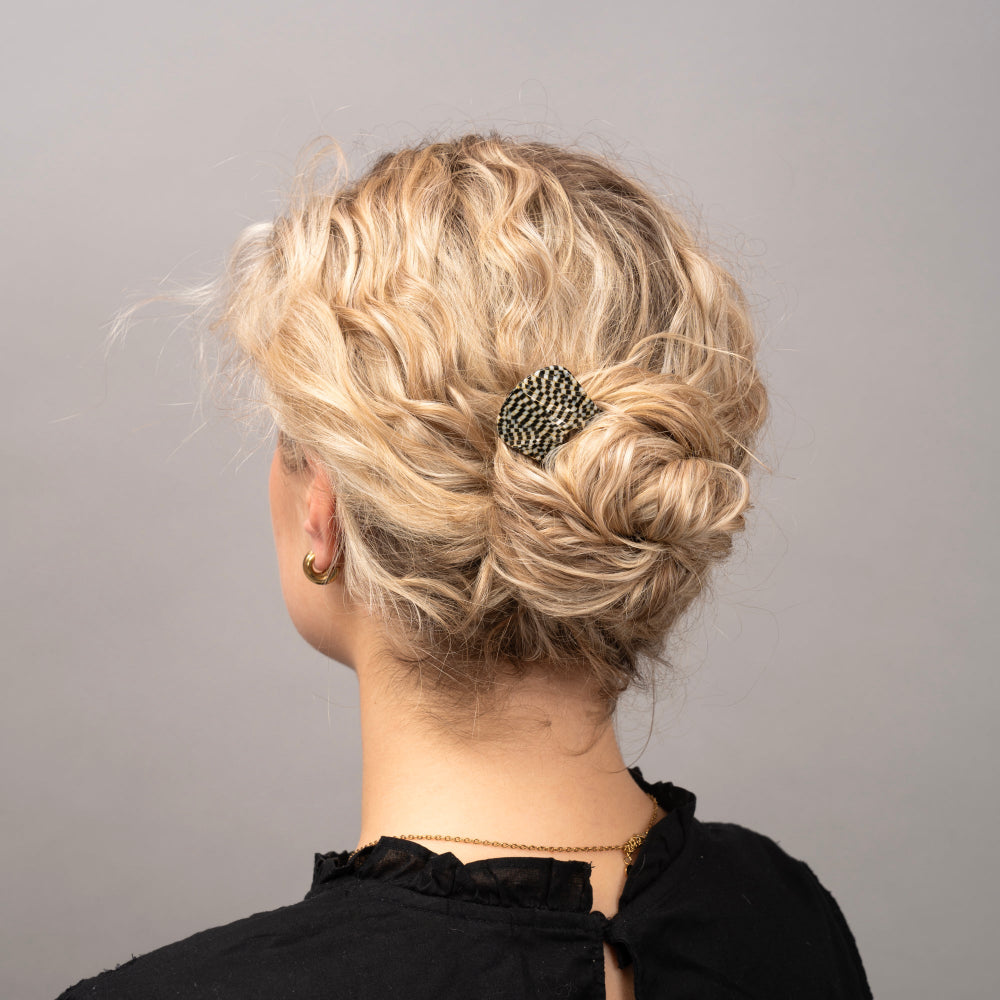 Handmade Long Hair Pin In Prada Style at Tegen Accessories 