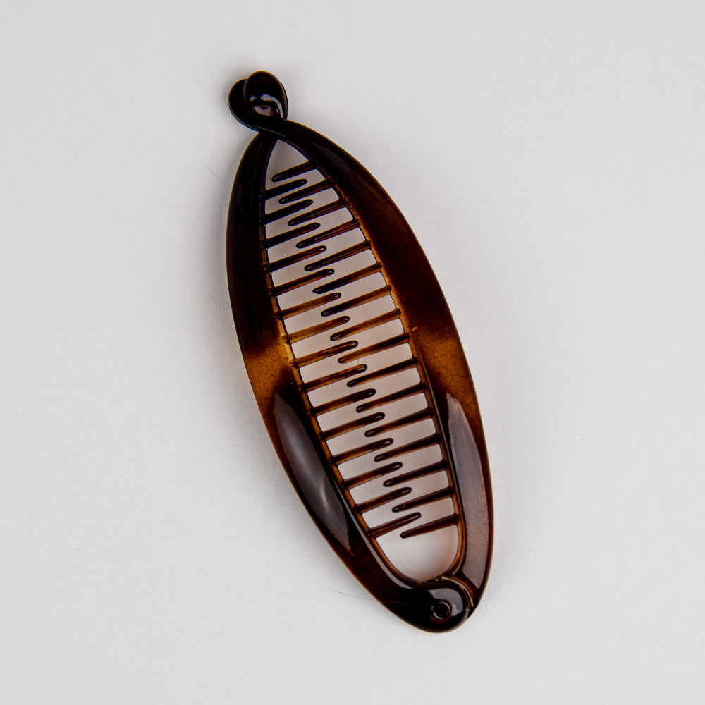 Medium Banana Hair Clip 11cm x 3cm Tortoiseshell Essentials French Hair Accessories at Tegen Accessories