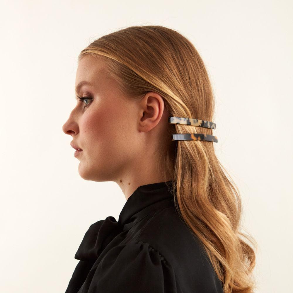 Narrow Bar Barrette Clip Handmade French Hair Accessories at Tegen Accessories |Dark Tokio