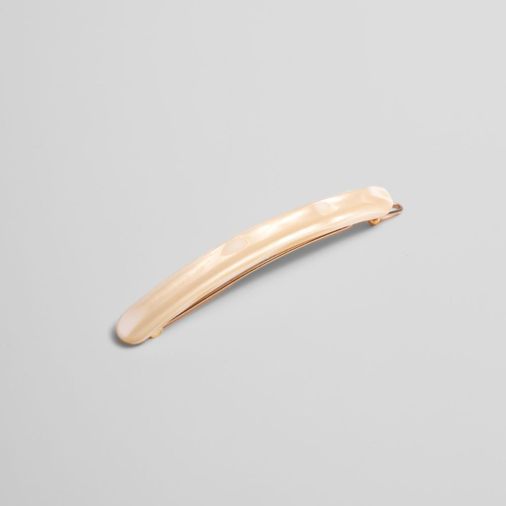 7cm Narrow Hair Clip - Vanilla - Tegen Accessories