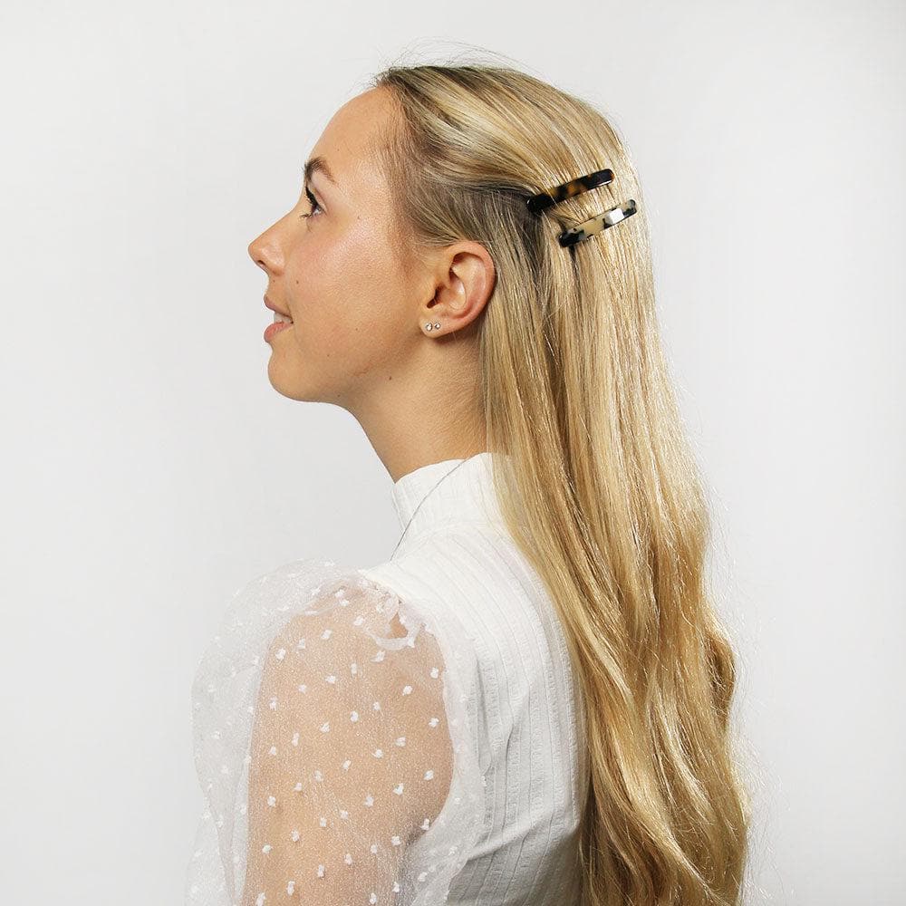 Narrow Hair Clip Handmade French Hair Accessories at Tegen Accessories |White Tokio