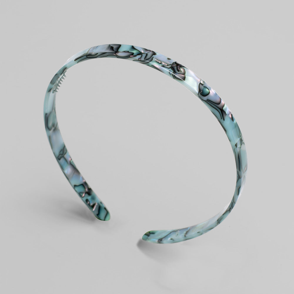 Narrow Headband 1cm Opal Handmade French Hair Accessories at Tegen Accessories
