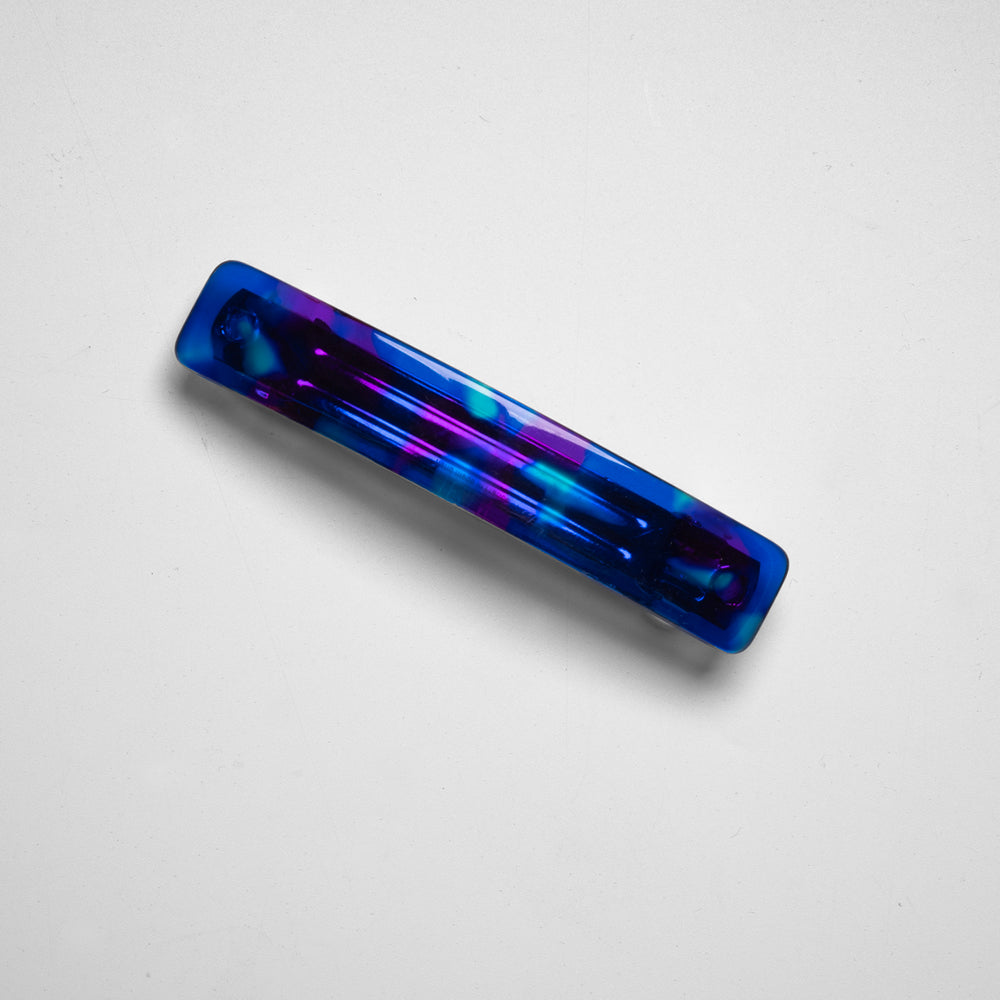 Mini barrette in Raspberry Pip Blue at Tegen Accessories