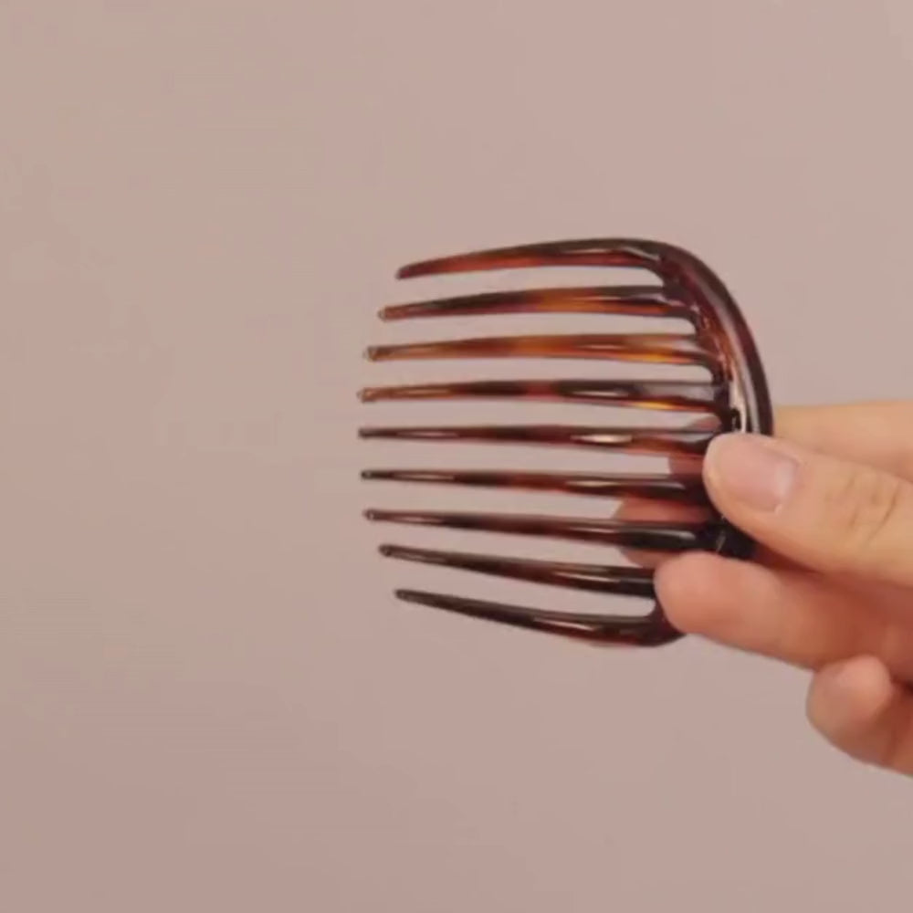 French Pleat Hair Comb Hair Tutorial at Tegen Accessories