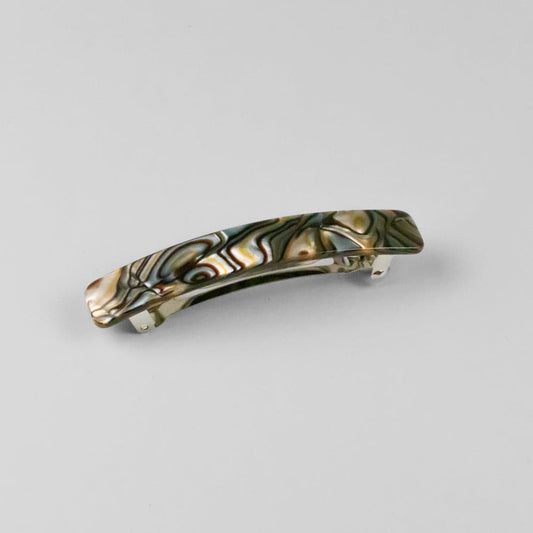 Small Barrette Clip in 9cm Onyx Handmade French Hair Accessories at Tegen Accessories