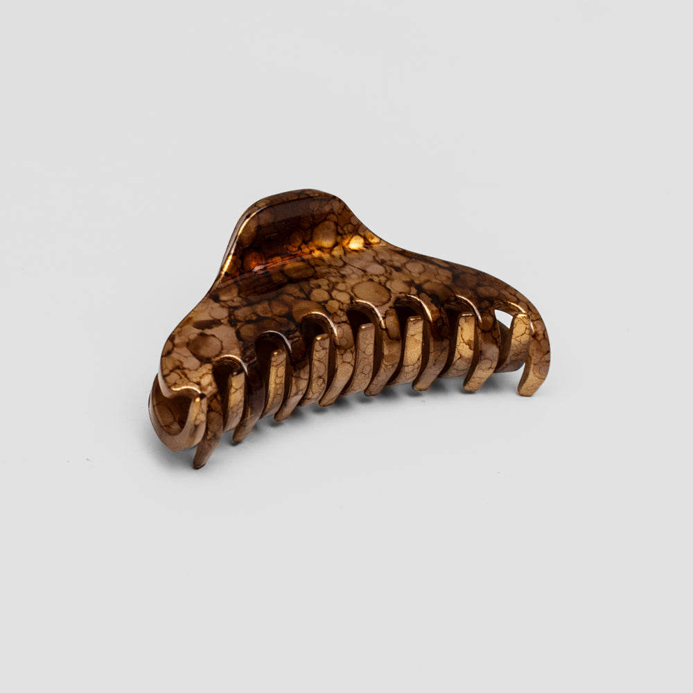 Small Gold Handpainted Hair Claw  at Tegen Accessories