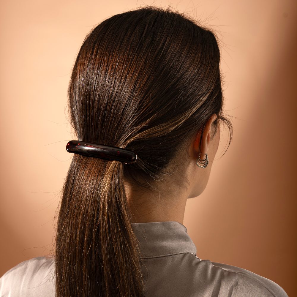 Small French Barrette Clip - Tortoiseshell - Tegen Accessories