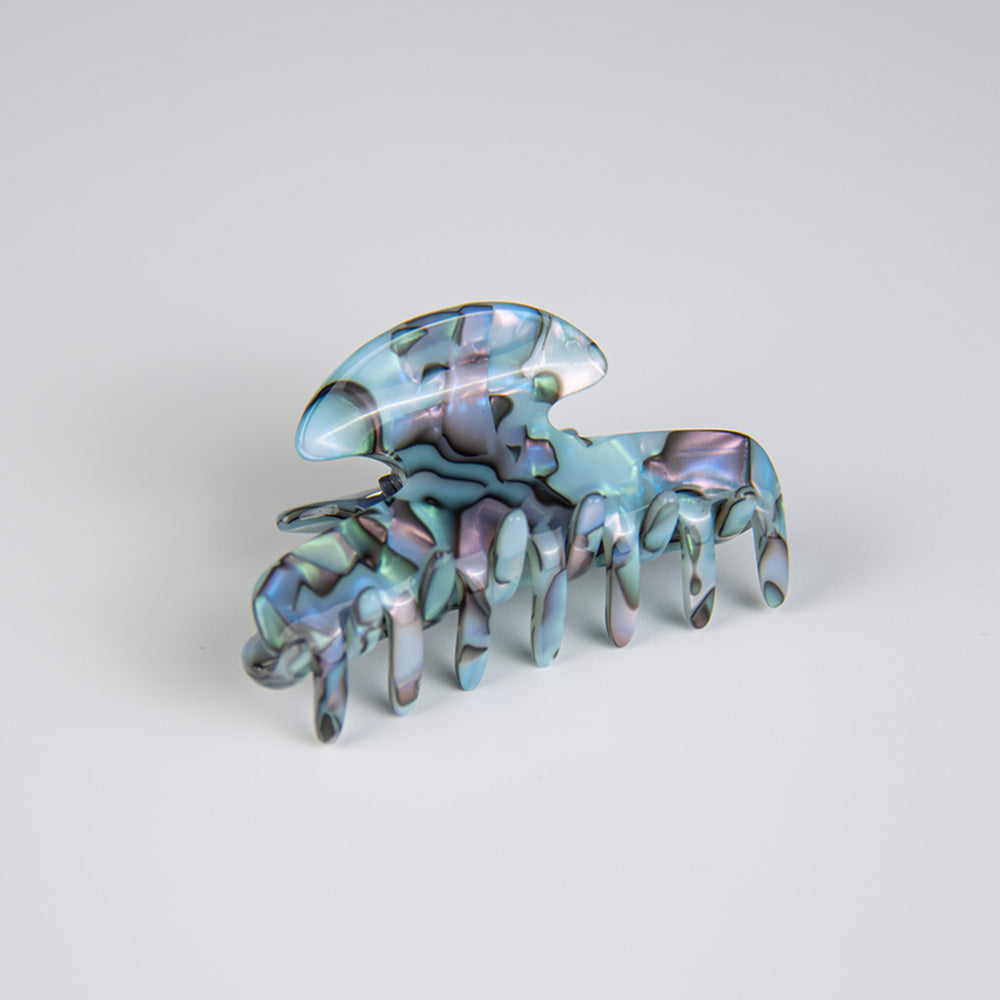 Small Narrow Claw Clip in 6cm Opal Handmade French Hair Accessories at Tegen Accessories