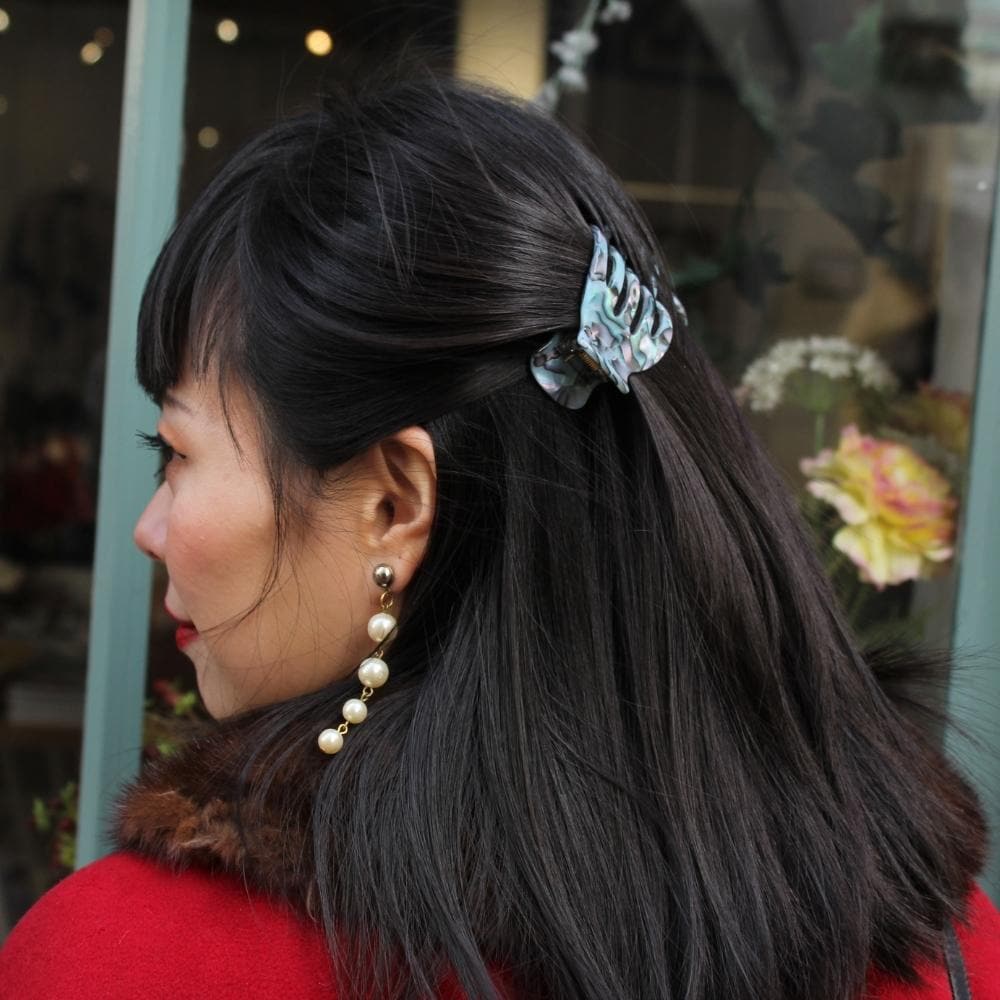 Small Sophia Side Hair Claw Handmade French Hair Accessories at Tegen Accessories |Opal