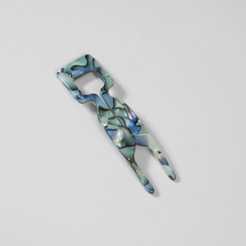 Small Square Hairpin 8cm Opal Handmade French Hair Accessories at Tegen Accessories