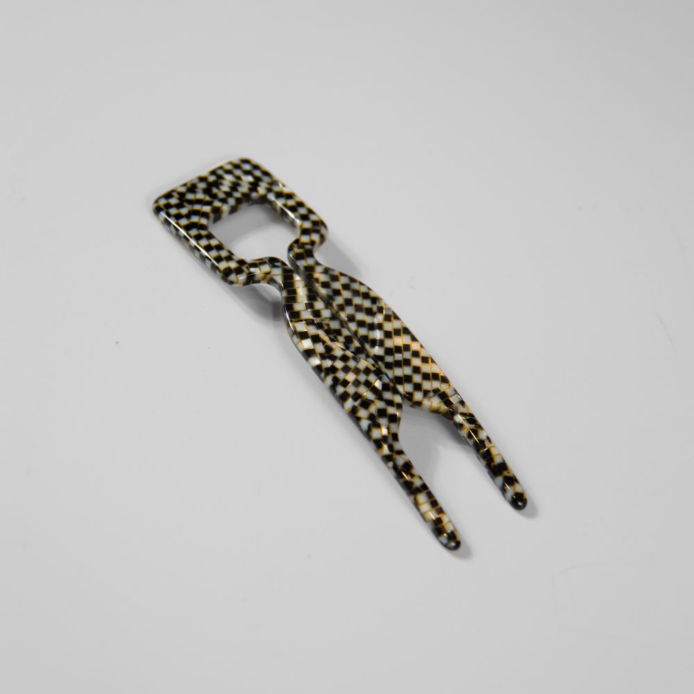 Small Square Hairpin 8cm Prada Style Handmade French Hair Accessories at Tegen Accessories