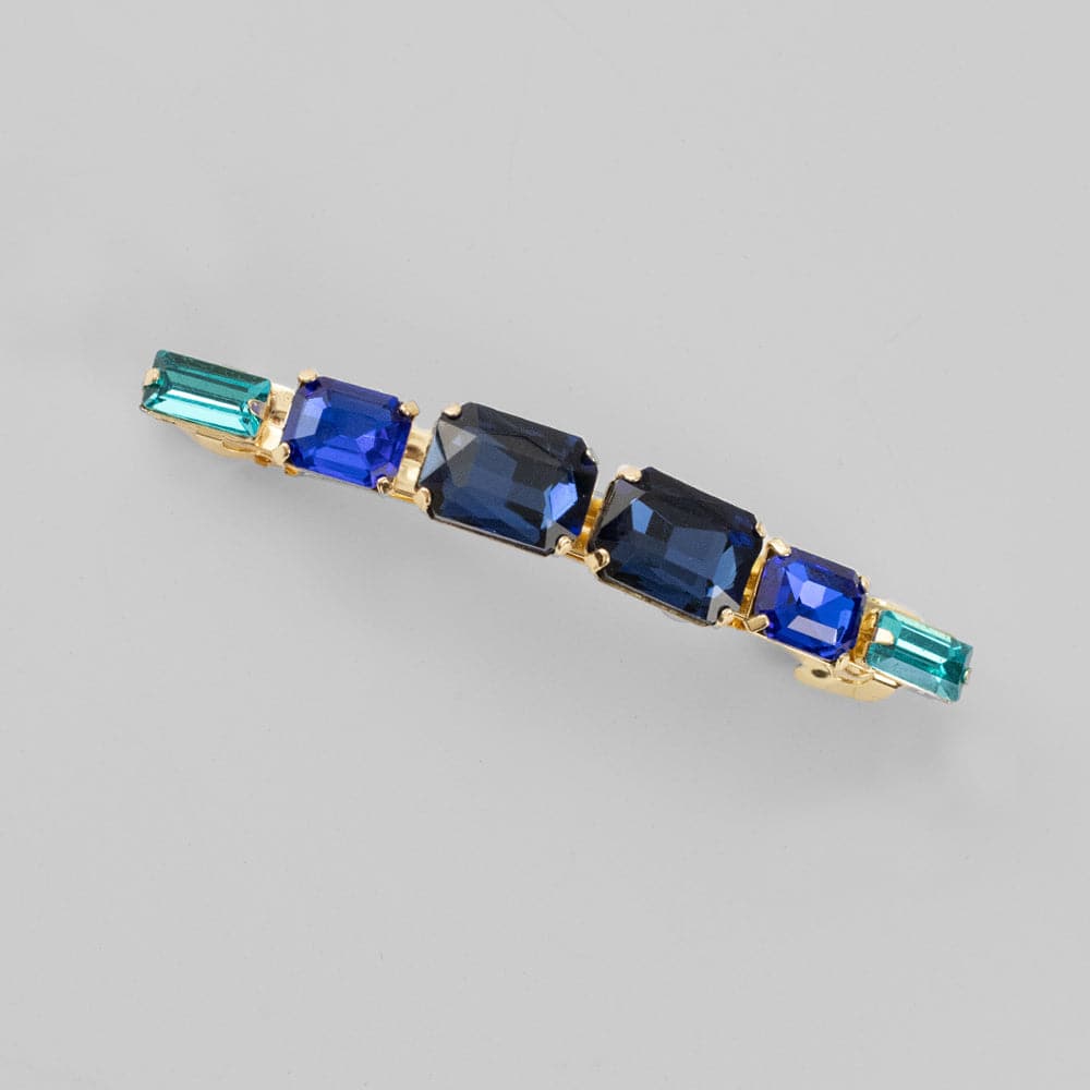 Small Swarovski Crystal Barrette Swarovski Crystal in Blue Crystal at Tegen Accessories