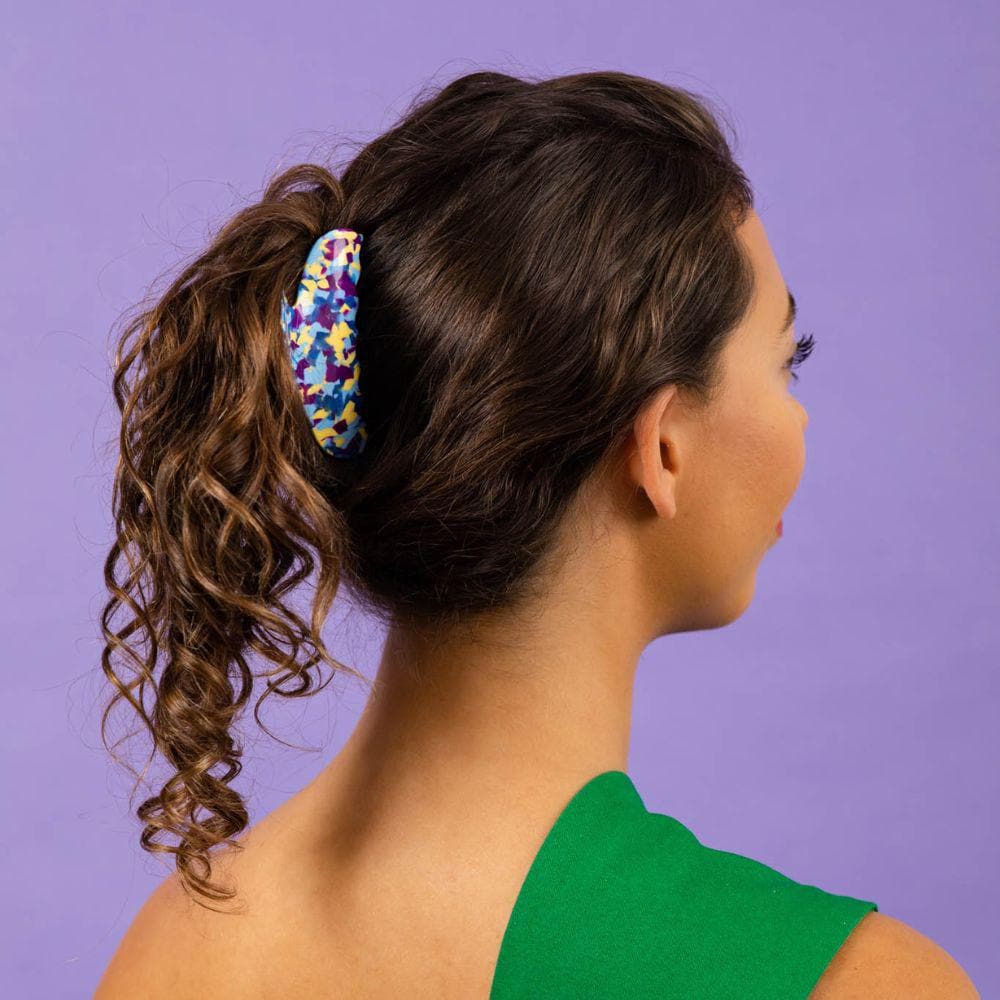 Special Edition Handmade Medium Hair Claw Clip Handmade French Hair Accessories at Tegen Accessories |Confetti Camo