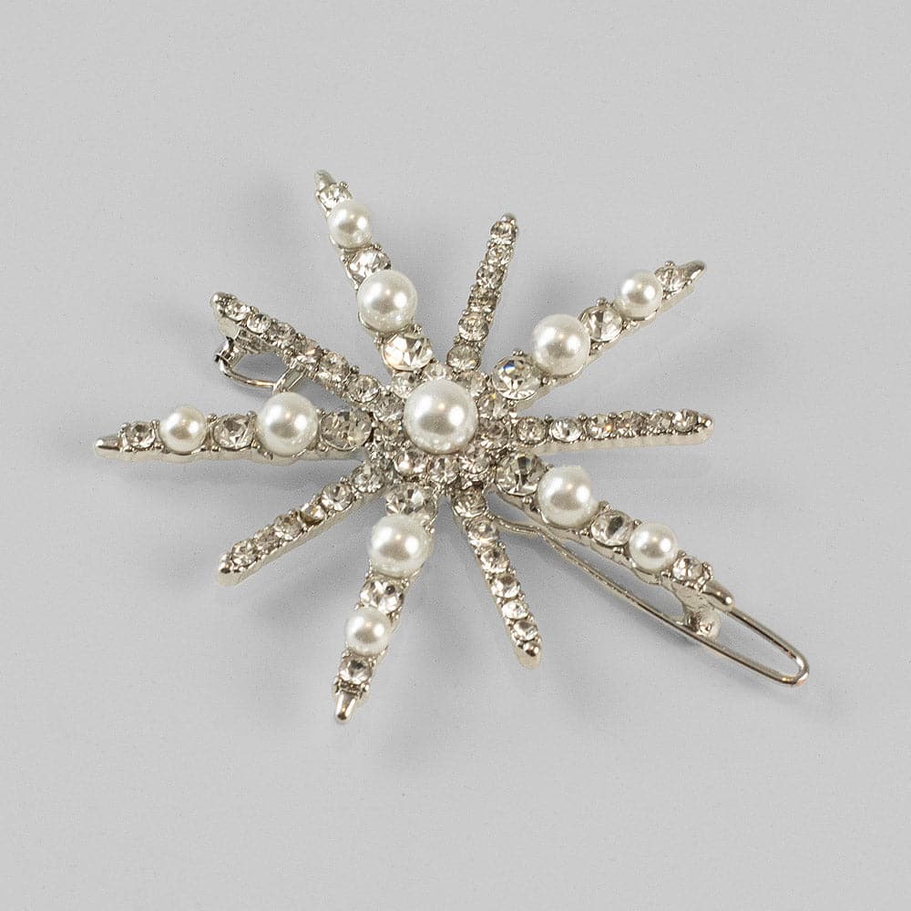 star burst clip crystal pearl tegen accessories