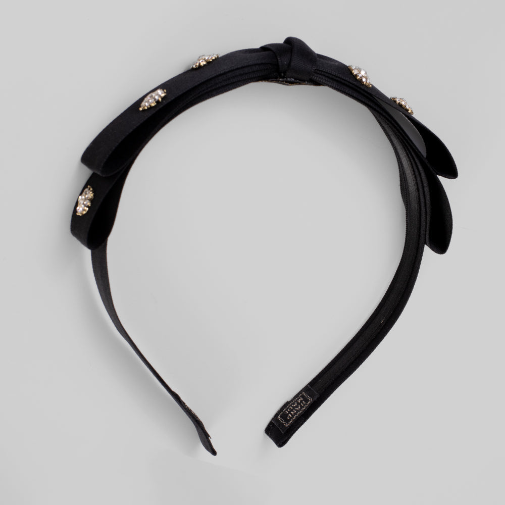 Swarovski Crystal and Pearl Bow Headband