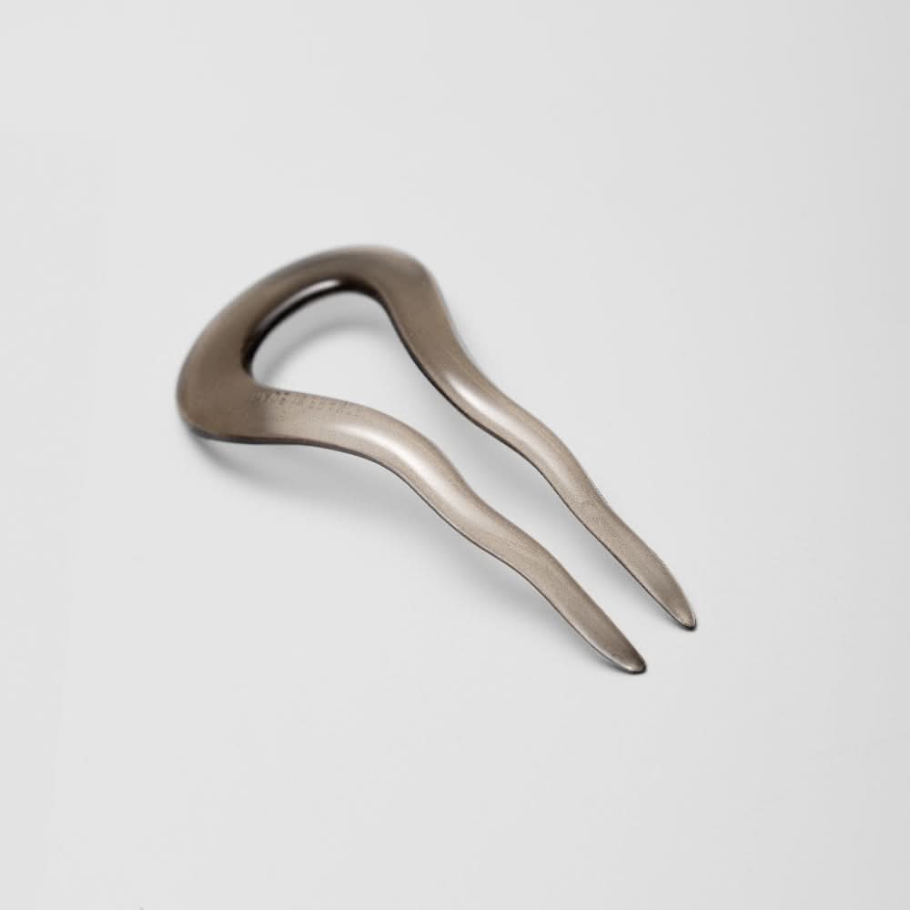 Clear grey chignon french hair pin at tegen accessories